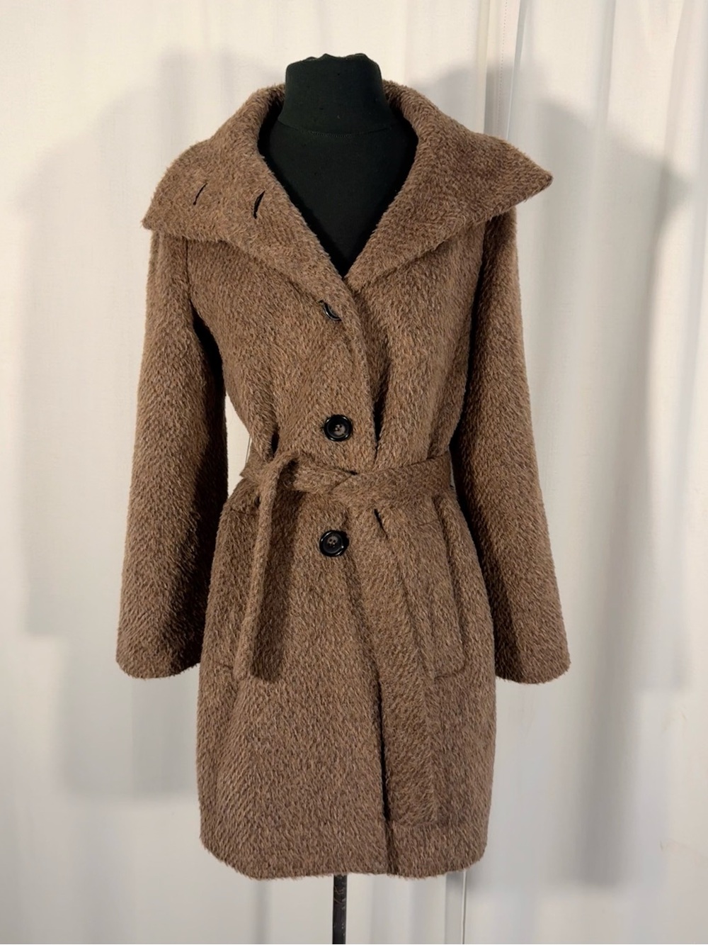 L.K. Bennett Wool Blend Belted Coat